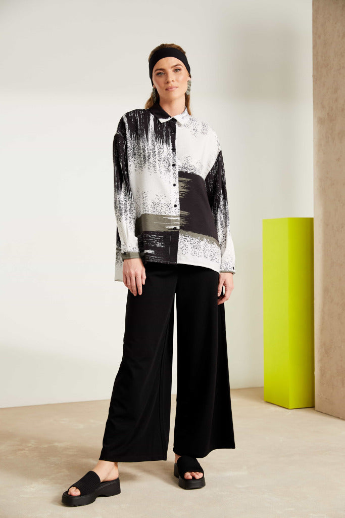 Naya Brush Stroke Print Shirt Nas25265
