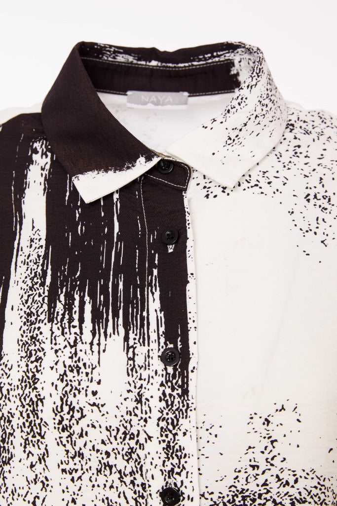 Naya Brush Stroke Print Shirt Nas25265