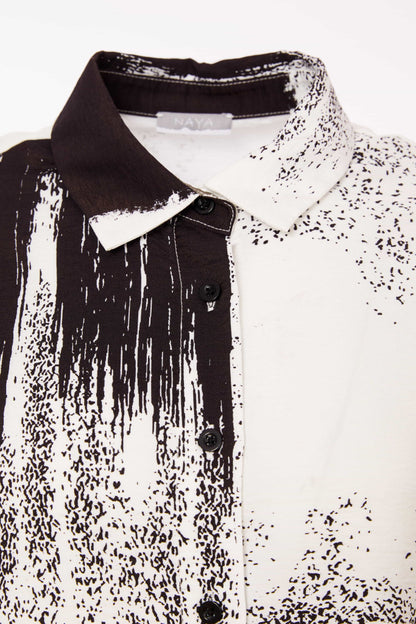 Naya Brush Stroke Print Shirt Nas25265