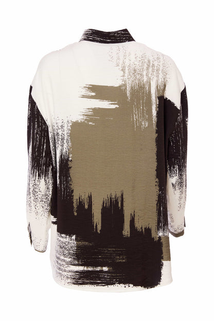 Naya Brush Stroke Print Shirt Nas25265