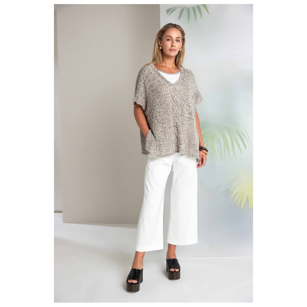 Naya cream wide leg trouser Nas26237