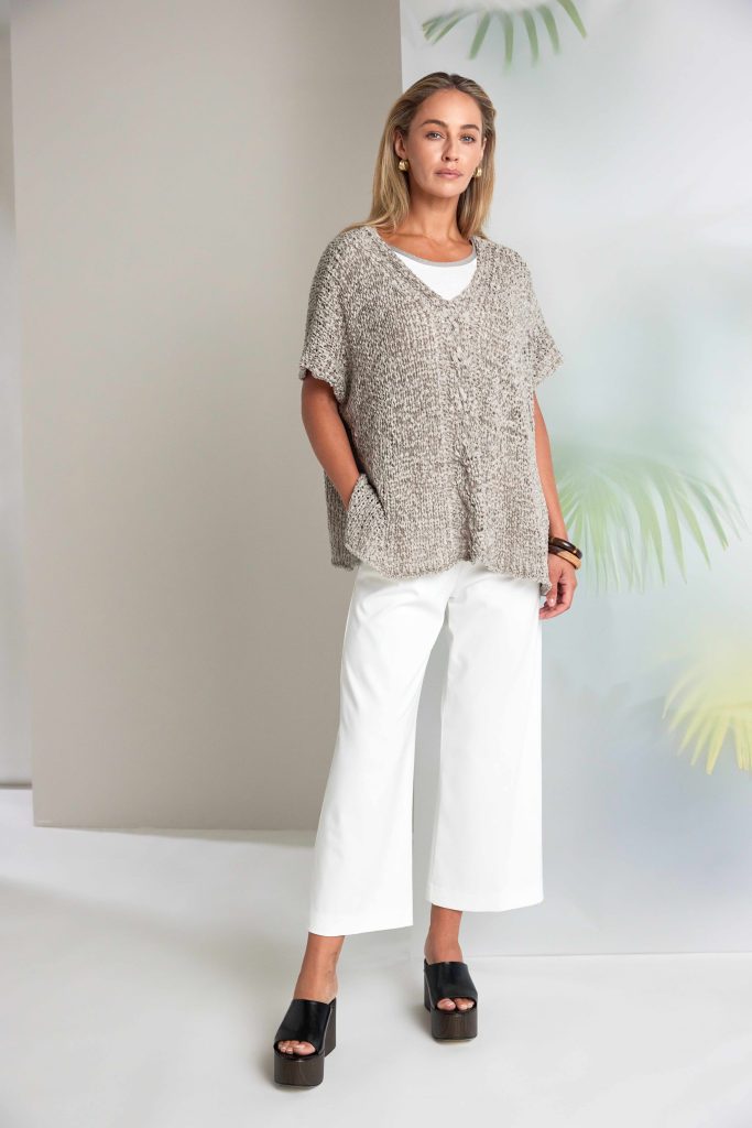 Naya cream wide leg trouser Nas26237