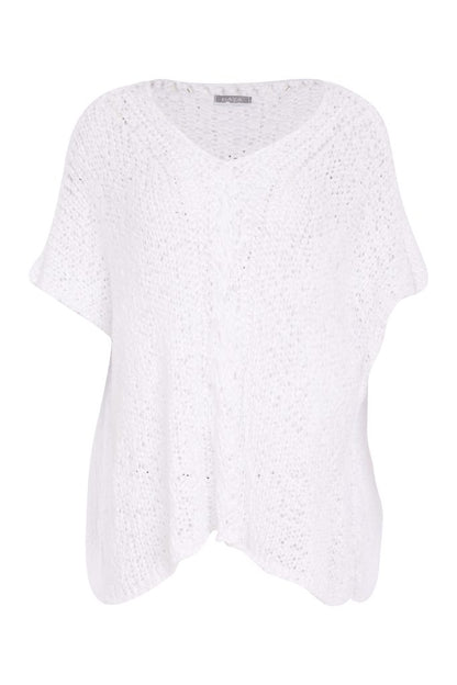Naya v Neck Waffle Knit  Nas26121