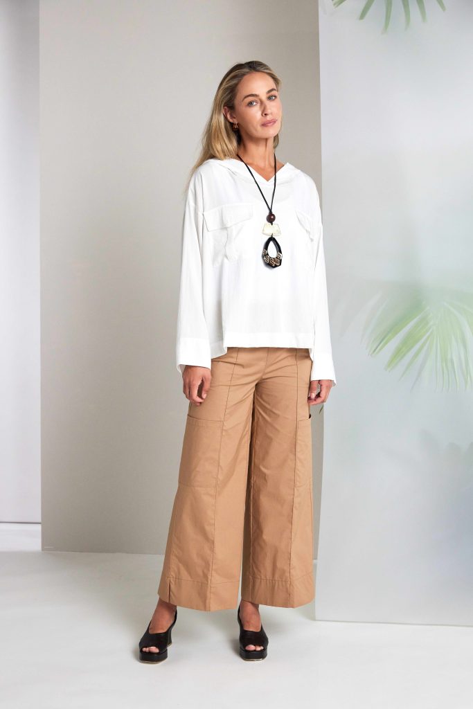 Naya  Wide Leg Trouser With Pocket Detail At Front Nas26297