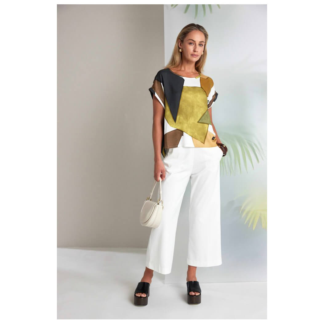 Naya cream wide leg trouser Nas26237