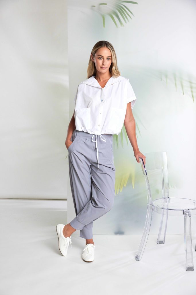 Naya Iconic Travel Fabric Cuff Trouser in Black, Taupe and Dove Grey  Nas26101