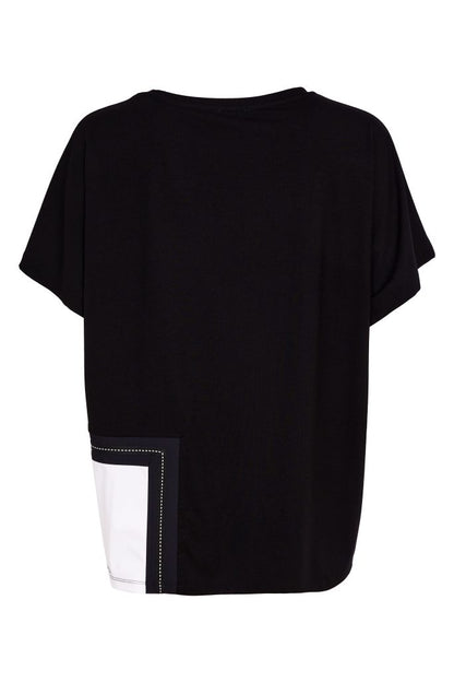 Naya Round Neck Top With Contrast Pocket And Stitch Detail Nas26188