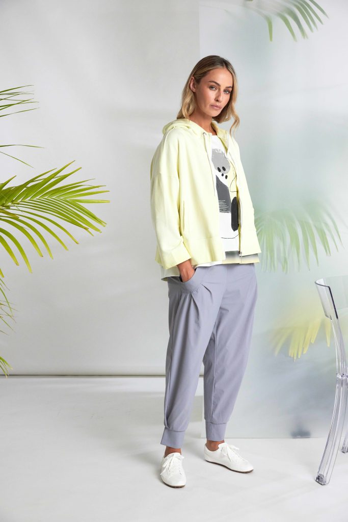 Naya Iconic Travel Fabric Cuff Trouser in Black, Taupe and Dove Grey  Nas26101