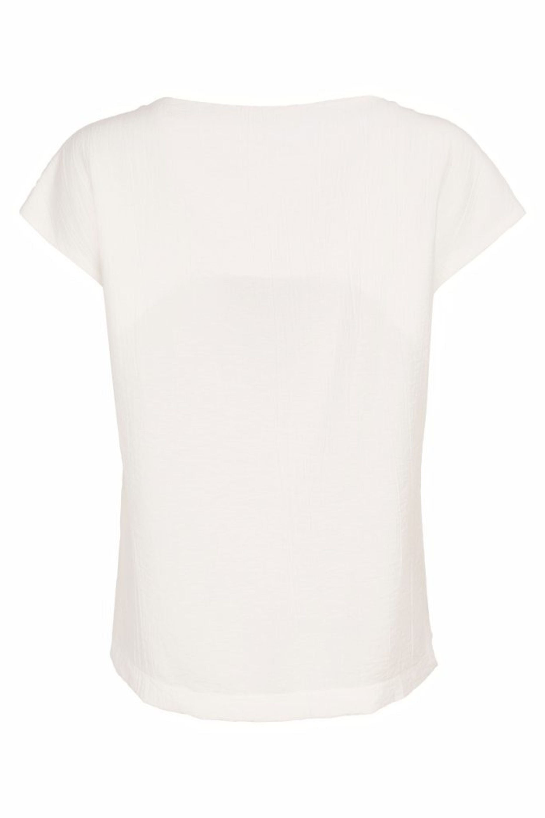 Naya Round Neck Waffle Top With Cut Out At Shoulder  Nas26244