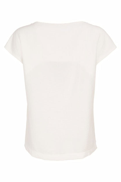 Naya Round Neck Waffle Top With Cut Out At Shoulder  Nas26244
