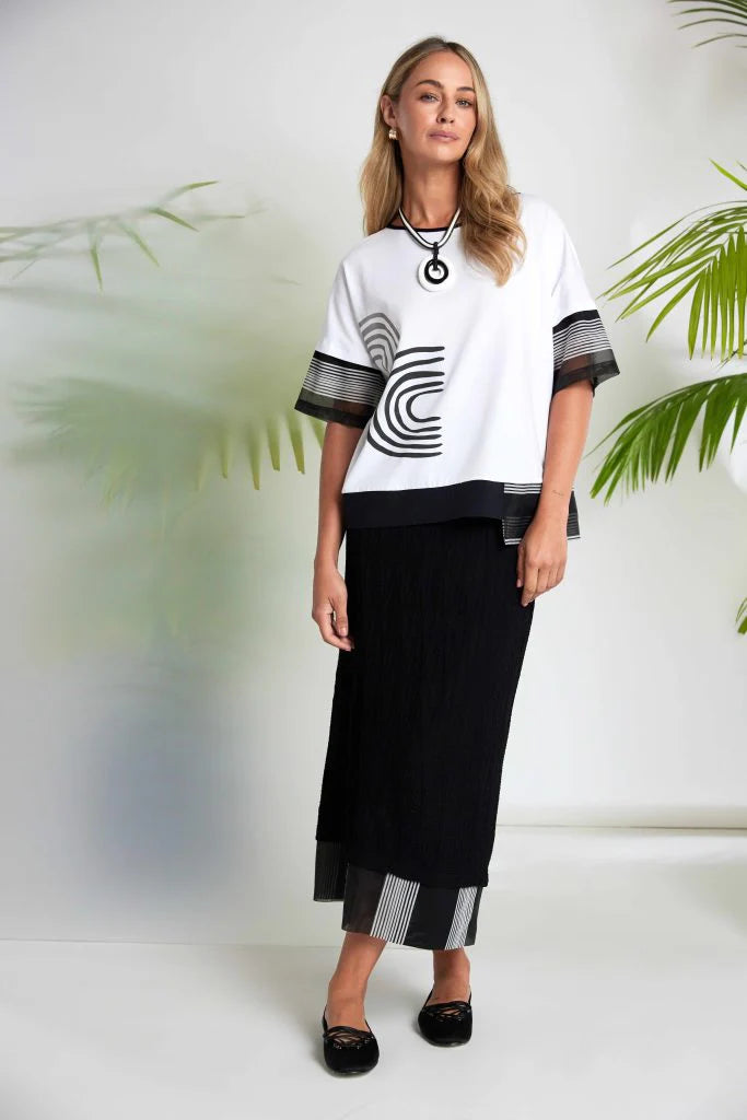 Naya placement print top Nas26259