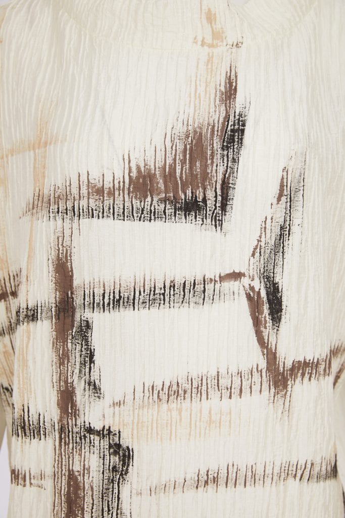 Naya Rippled print high neck top Nas26265