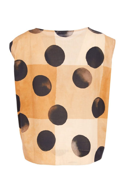 Naya Spot Print Round Neck Top Nas26277