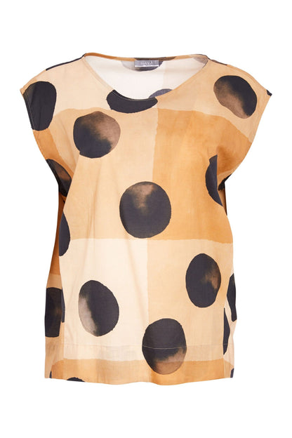 Naya Spot Print Round Neck Top Nas26277