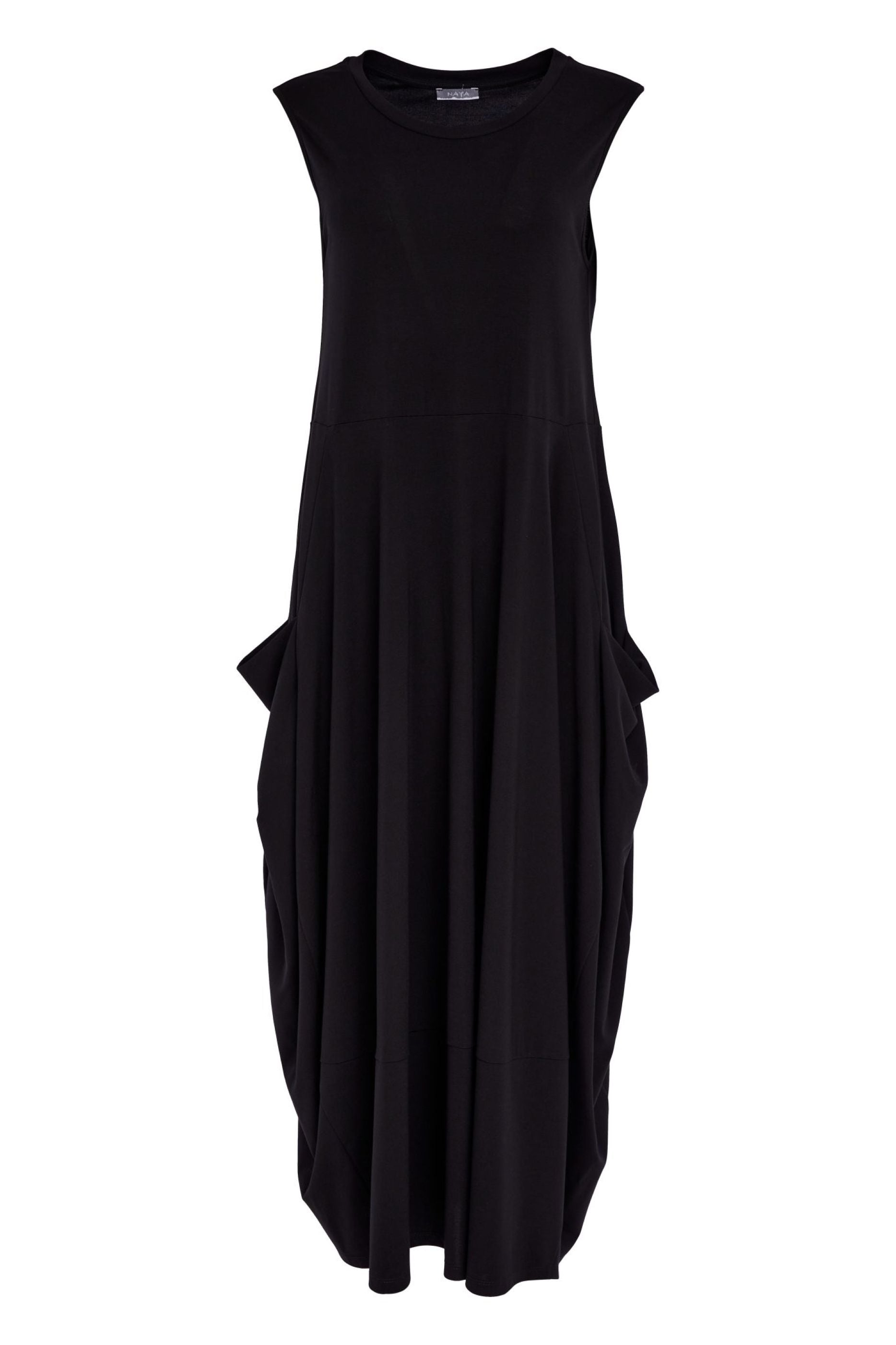 Naya Round Neck Sleeveless Dress With Side Pockets  Nas26291