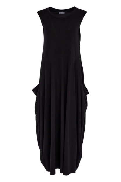 Naya Round Neck Sleeveless Dress With Side Pockets  Nas26291