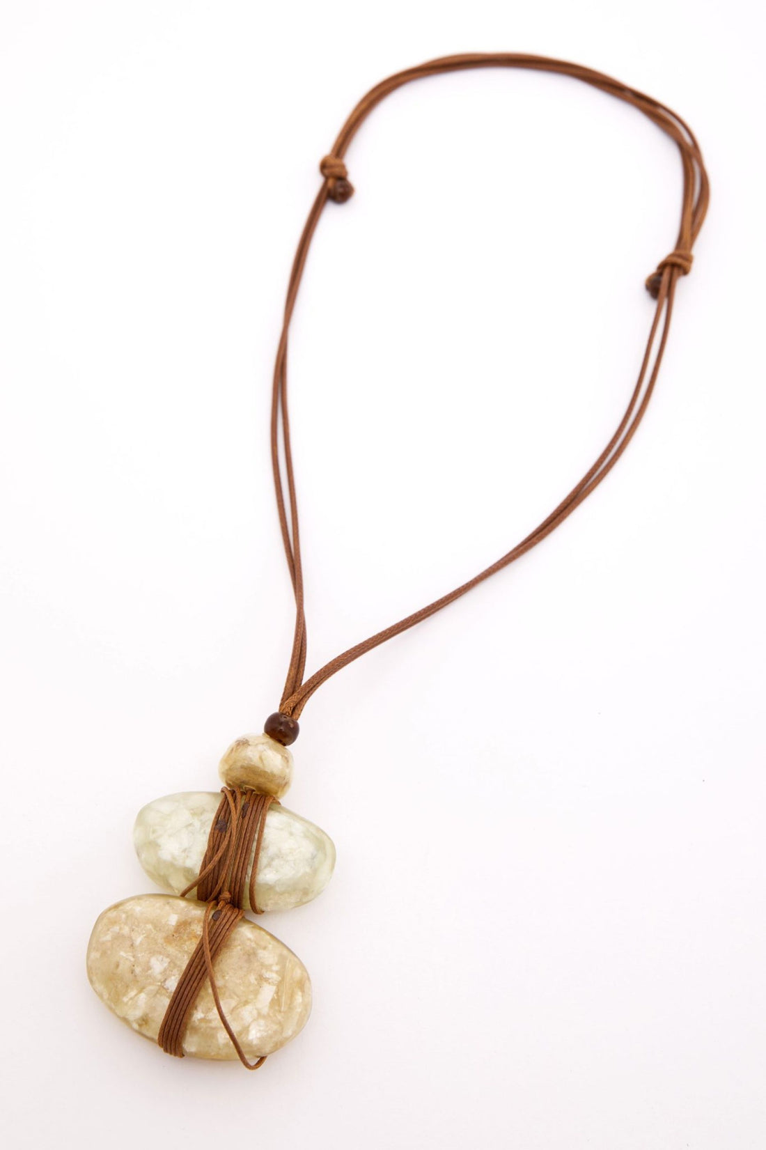 Naya Marble Effect 3 Stone Necklace  Nas26346