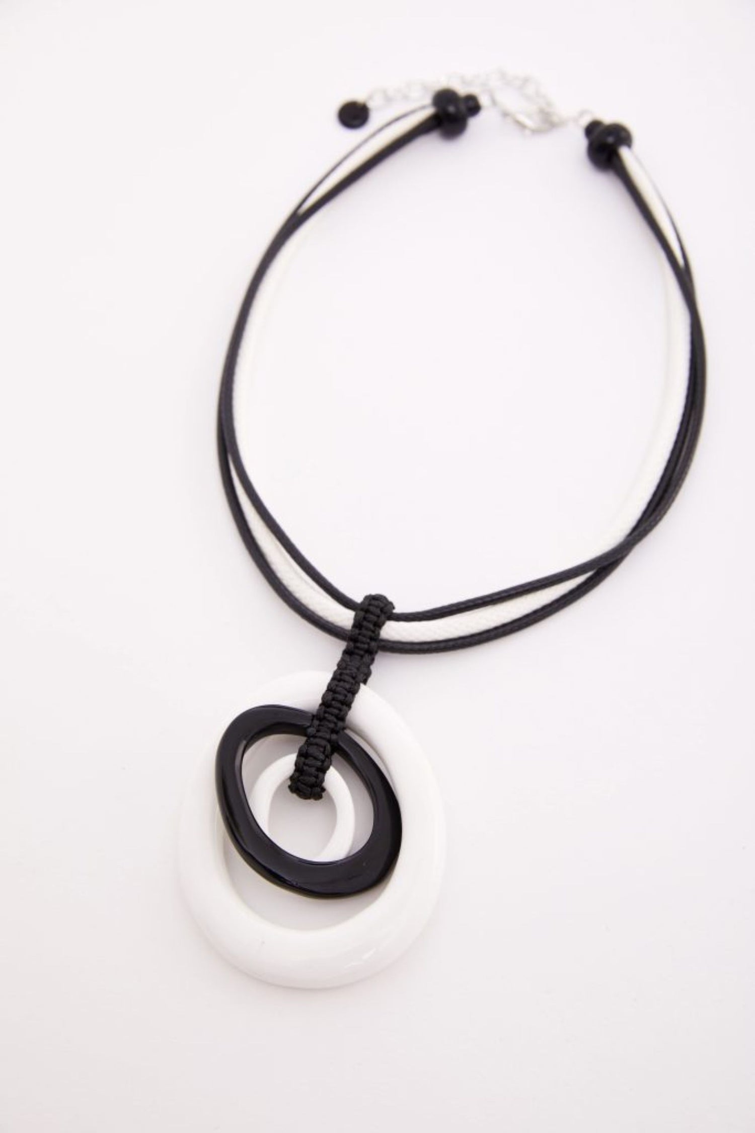 Naya Two Tone Circle Necklace  Nas26347