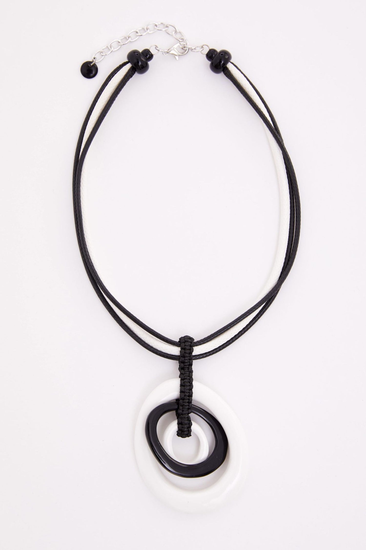 Naya Two Tone Circle Necklace  Nas26347