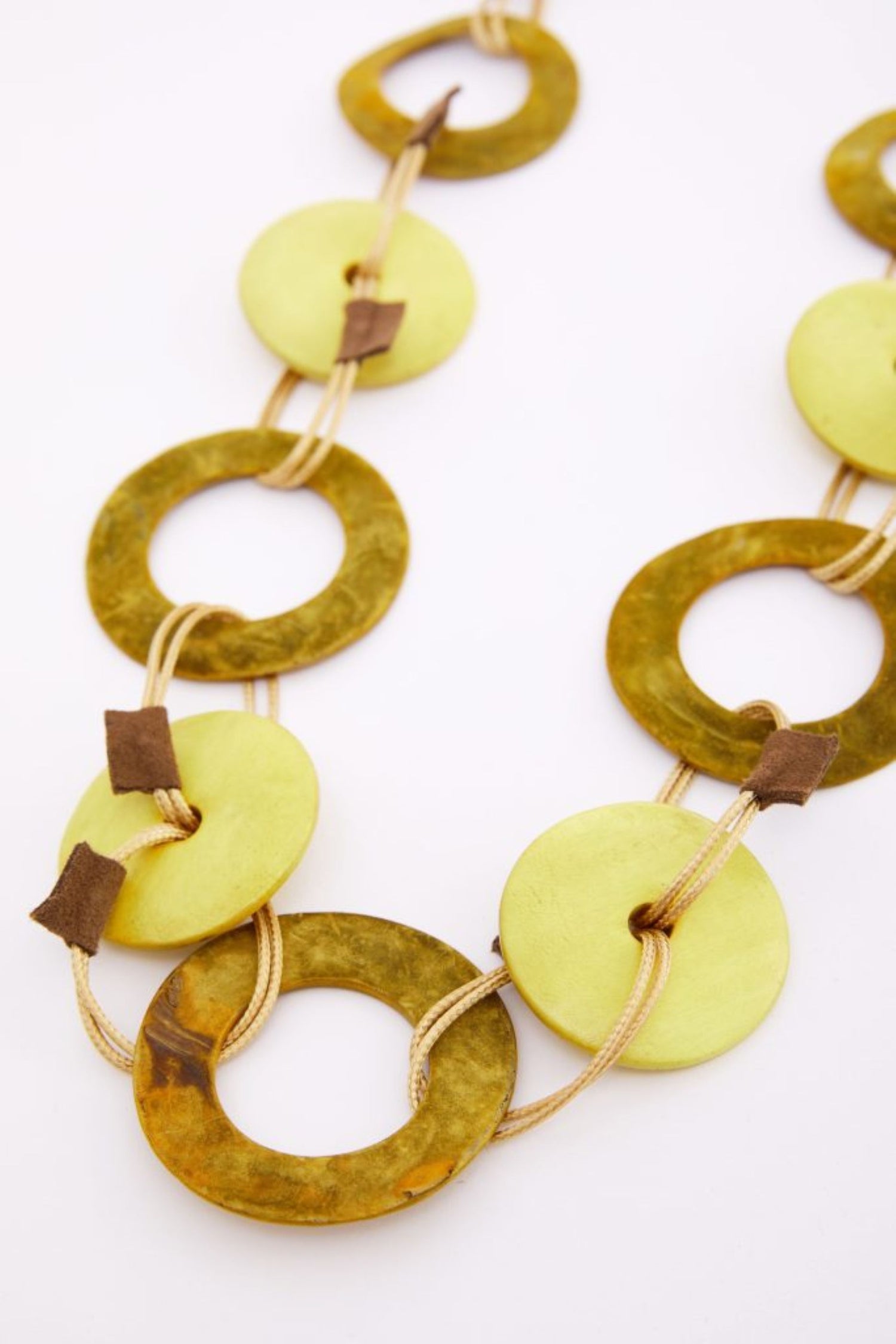 Naya Colour Loop Necklace With Small Disc  Nas26372