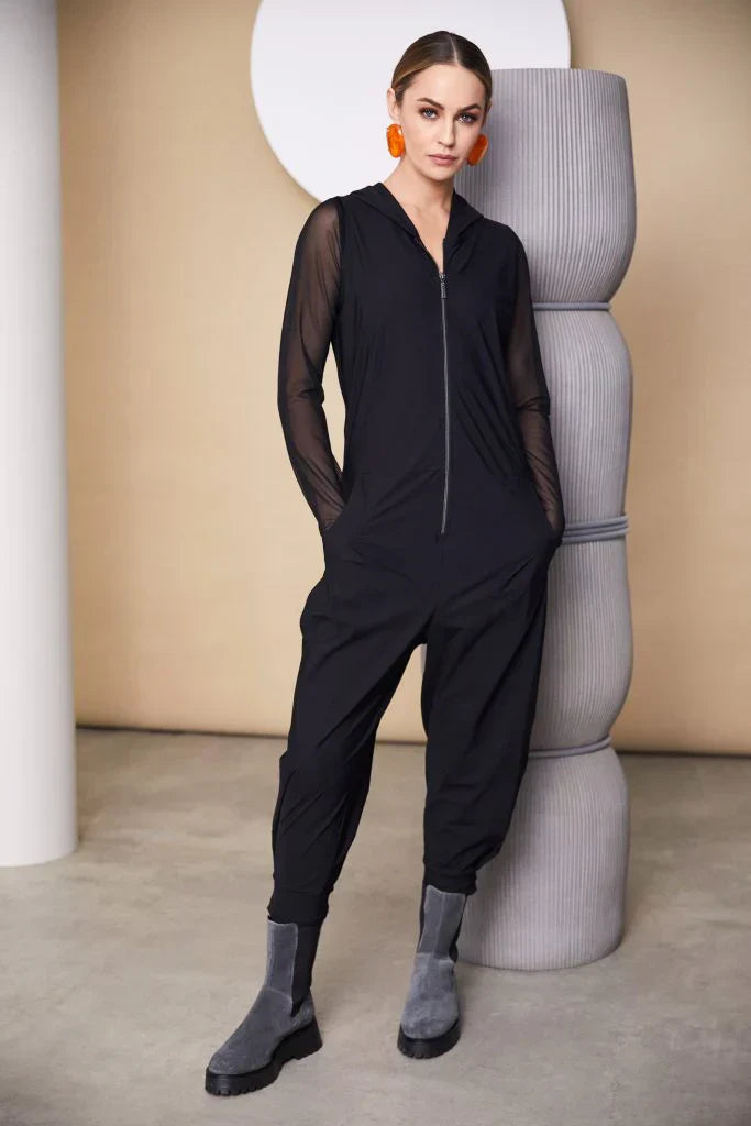 Naya Jersey Layering Top with Mesh Sleeve Naw25106