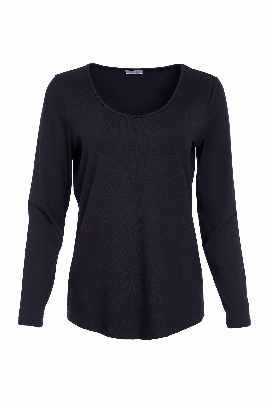 Naya long sleeve scoop neck jersey Top in black Naw25110