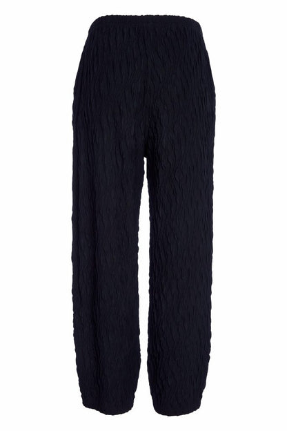 Naya Embossed knit soft pull up trouser  Black Naw25230