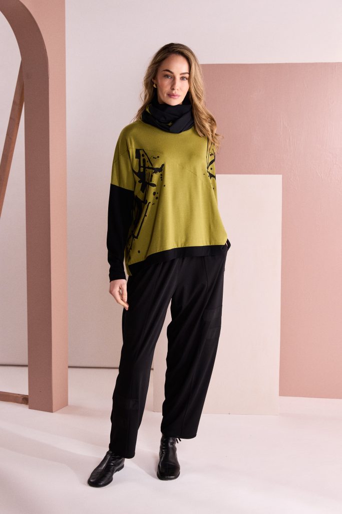 Naya Pull Up Trouser With Layed On Bands Naw26246