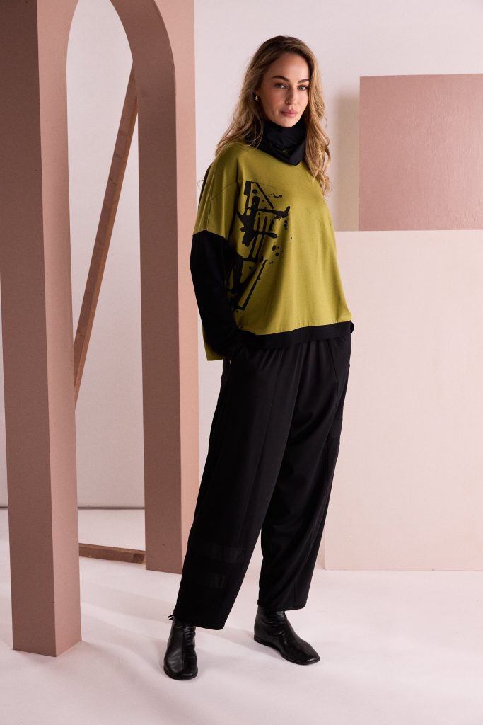 Naya Pull Up Trouser With Layed On Bands Naw26246