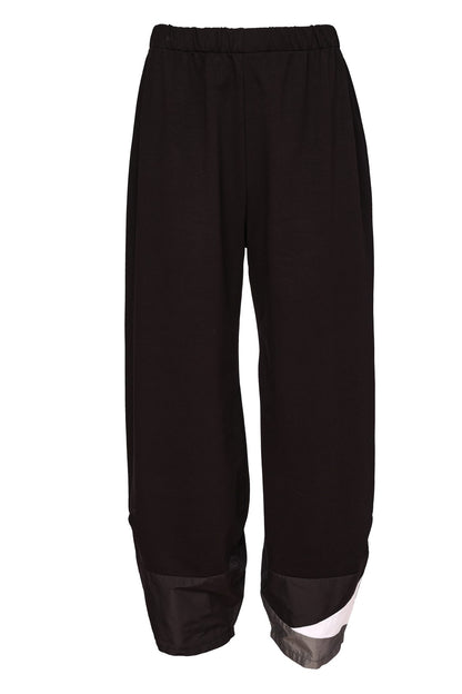 Naya Shaped Hem Trouser With Colour Metallic Inset Naw26173