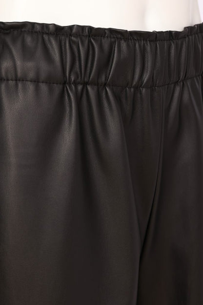 Naya Pull Up Leatherette Trouser With pockets Naw26295