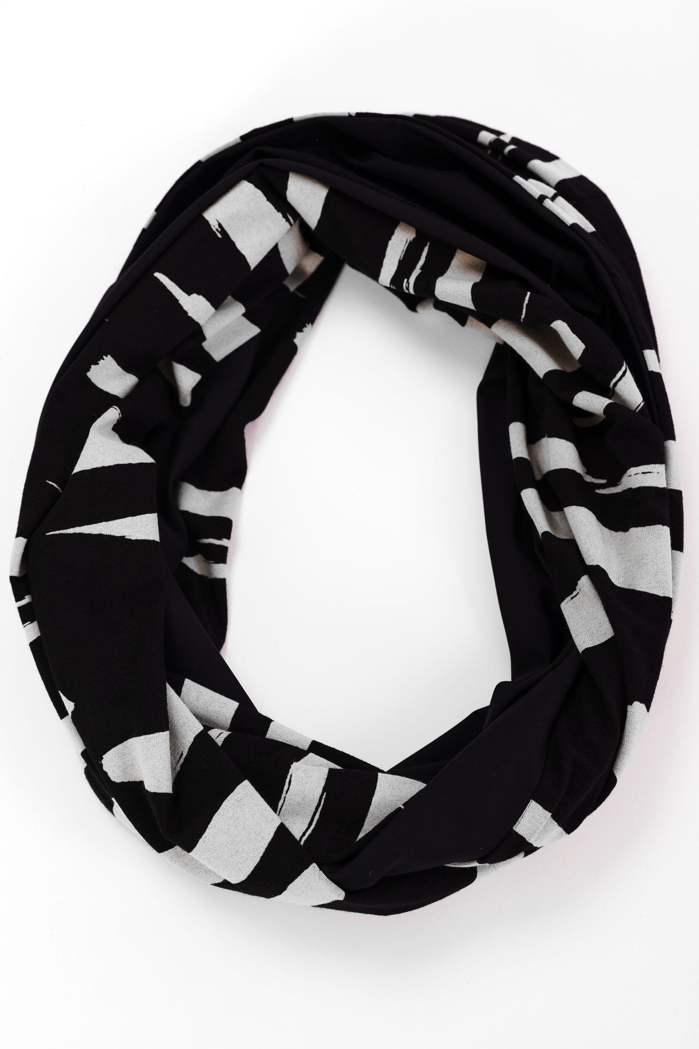 Naya Black and stone print snood Naw26318