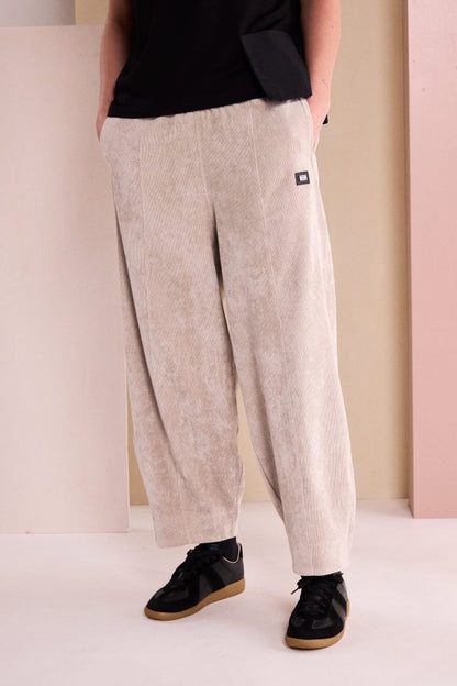 Naya Barrel Shaped Cord Pull Up Trouser Naw26247