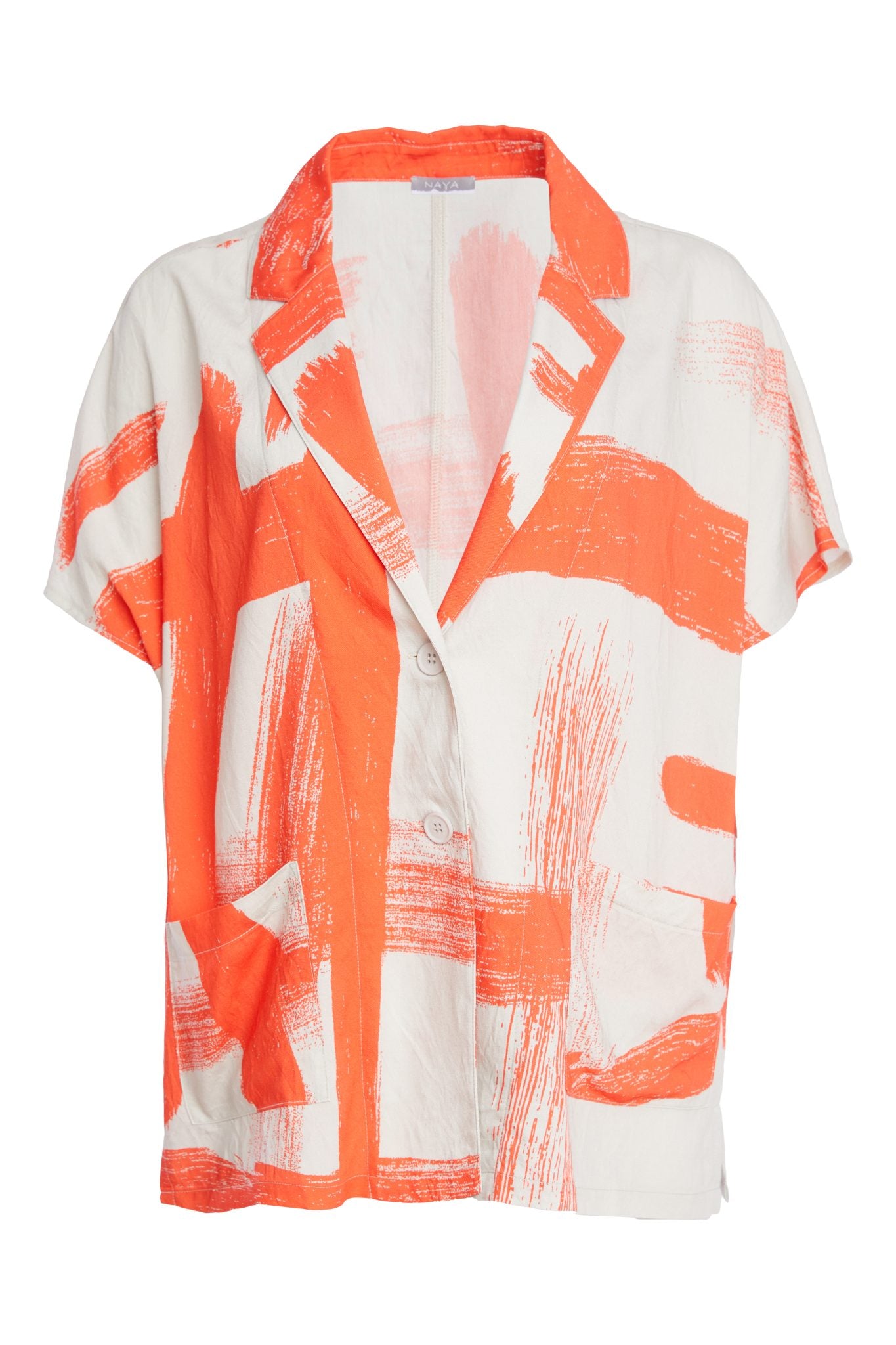 Naya Paintwork Print Jacket With Button Closing Npa26118