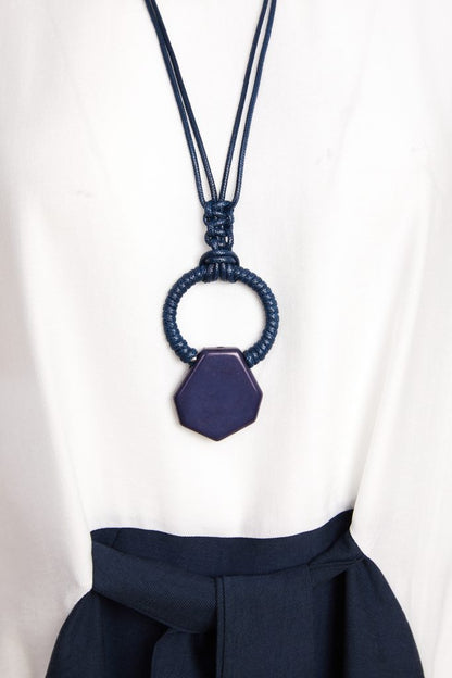 Naya Round Neck Dress With Contrast Colour Skirt , necklace and  Tie Belt  Npa26127