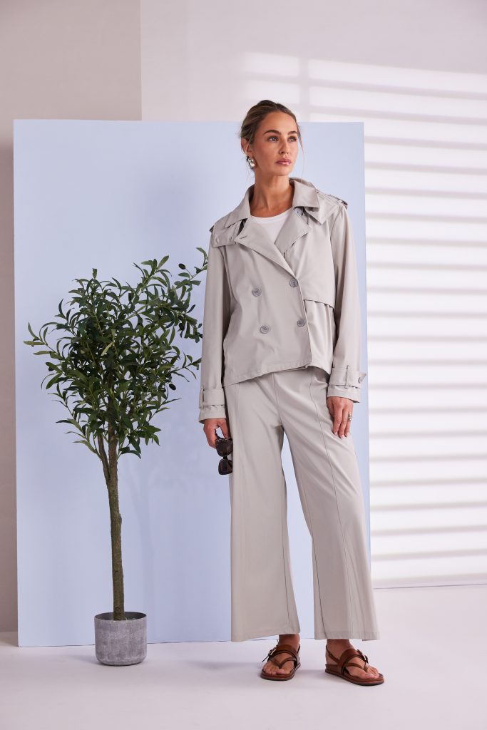 Naya Wide Leg Flared Trouser With Seam Detail Npa26149