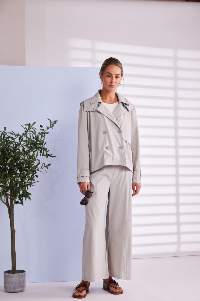 Naya Wide Leg Flared Trouser With Seam Detail Npa26149