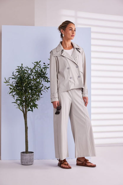 Naya Wide Leg Flared Trouser With Seam Detail Npa26149