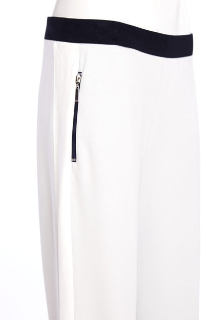 Naya Pull Up Trouser With Contrast Panel At Side Seam And Zip Pocket Npa26250