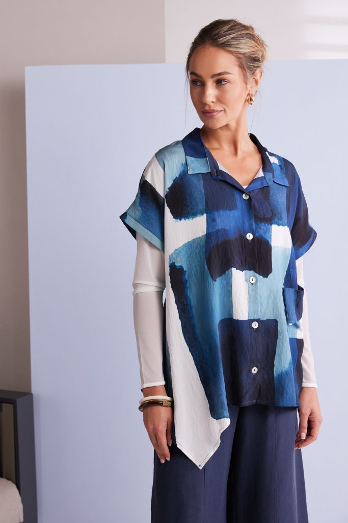 Naya Patchwork Print Shirt Npa26269