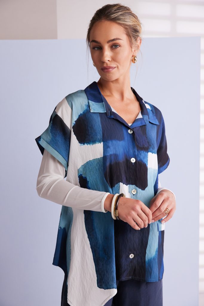 Naya Patchwork Print Shirt Npa26269