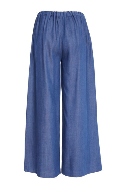 Naya Wide Leg Denim Look Trouser With Pockets Npa26272