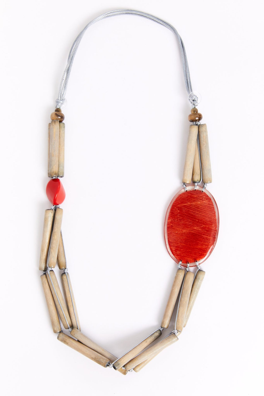 Naya Tube Necklace With Oval Stone Npa26368