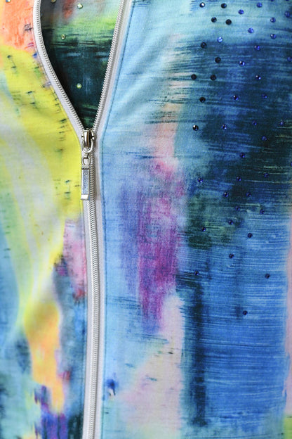 Libra Summer Twin Set in Blue Multi Print Ltp1913