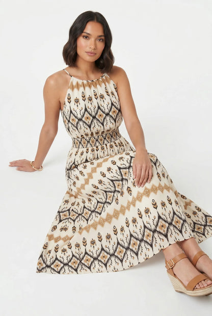 Stella Morgan Sleeveless Aztec Print Maxi Dress D181353