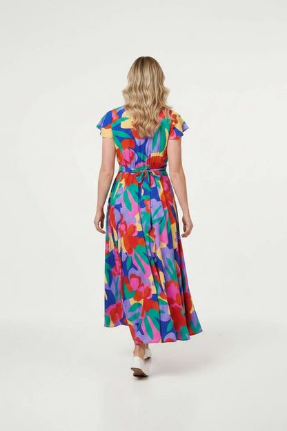 Stella Morgan Vibrant abstract print Maxi dress D176401