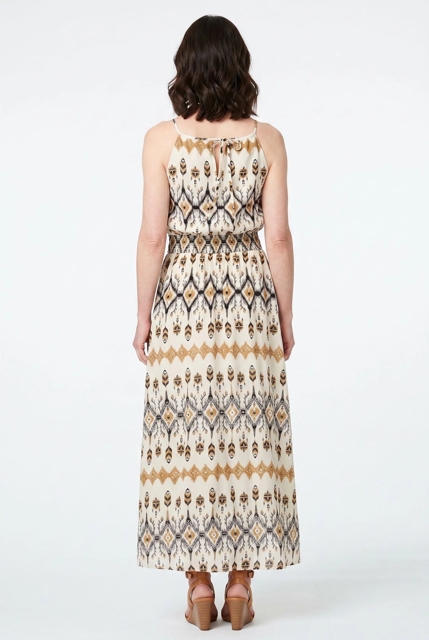 Stella Morgan Sleeveless Aztec Print Maxi Dress D181353