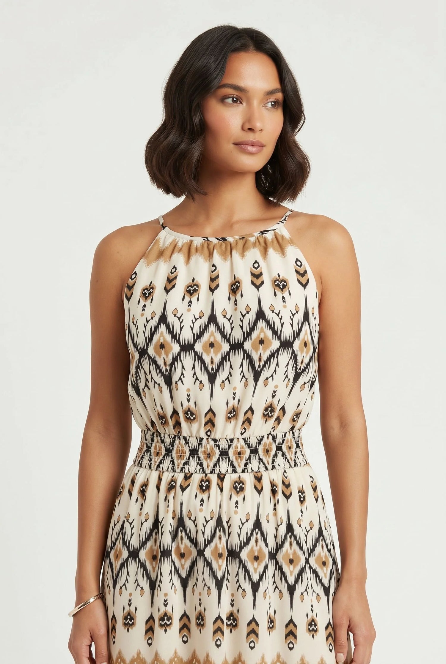 Stella Morgan Sleeveless Aztec Print Maxi Dress D181353