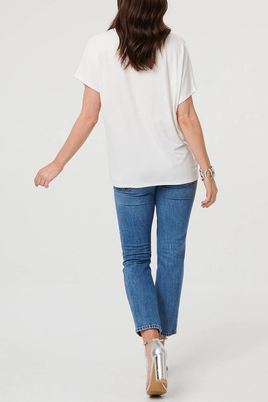 Stella Morgan White Sparkle Geo Print T-Shirt T522019