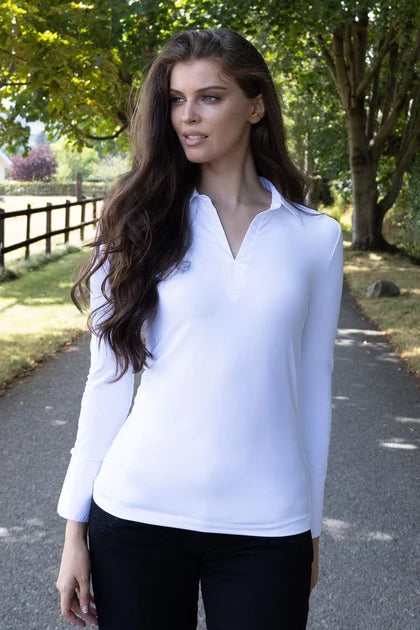 No2morrow Anna White Layering Shirt in sleek Glide Fabric